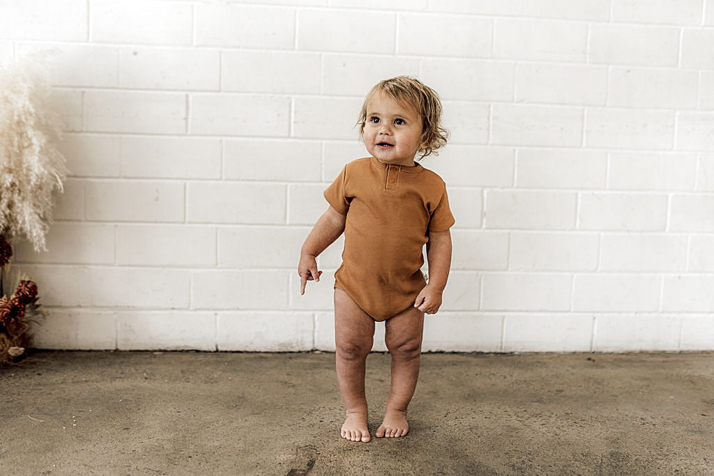Chestnut Short Sleeve Bodysuit