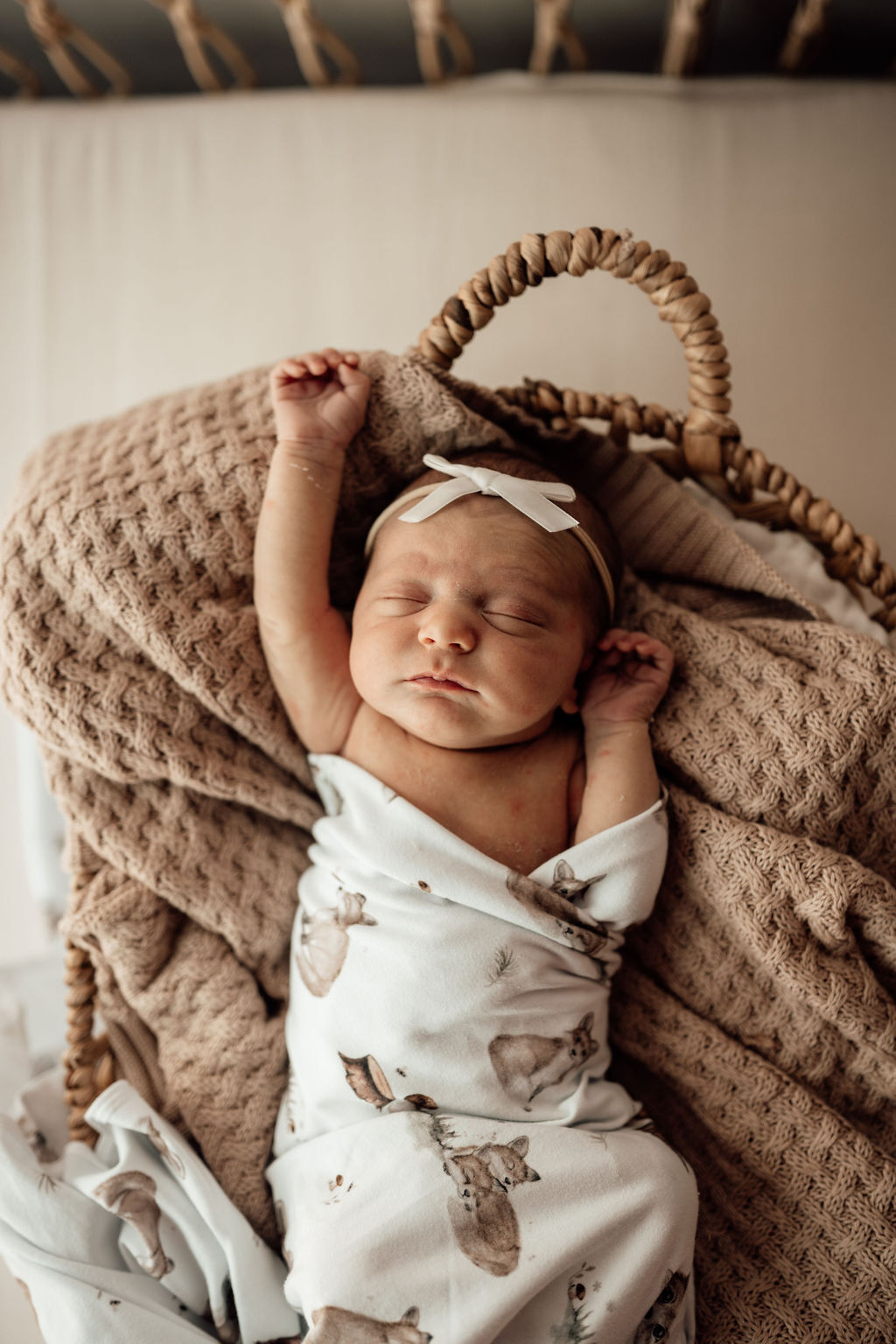 Hazelnut diamond knit baby blanket from Snuggle Hunny Kids is now available on Sugarbird Kids
