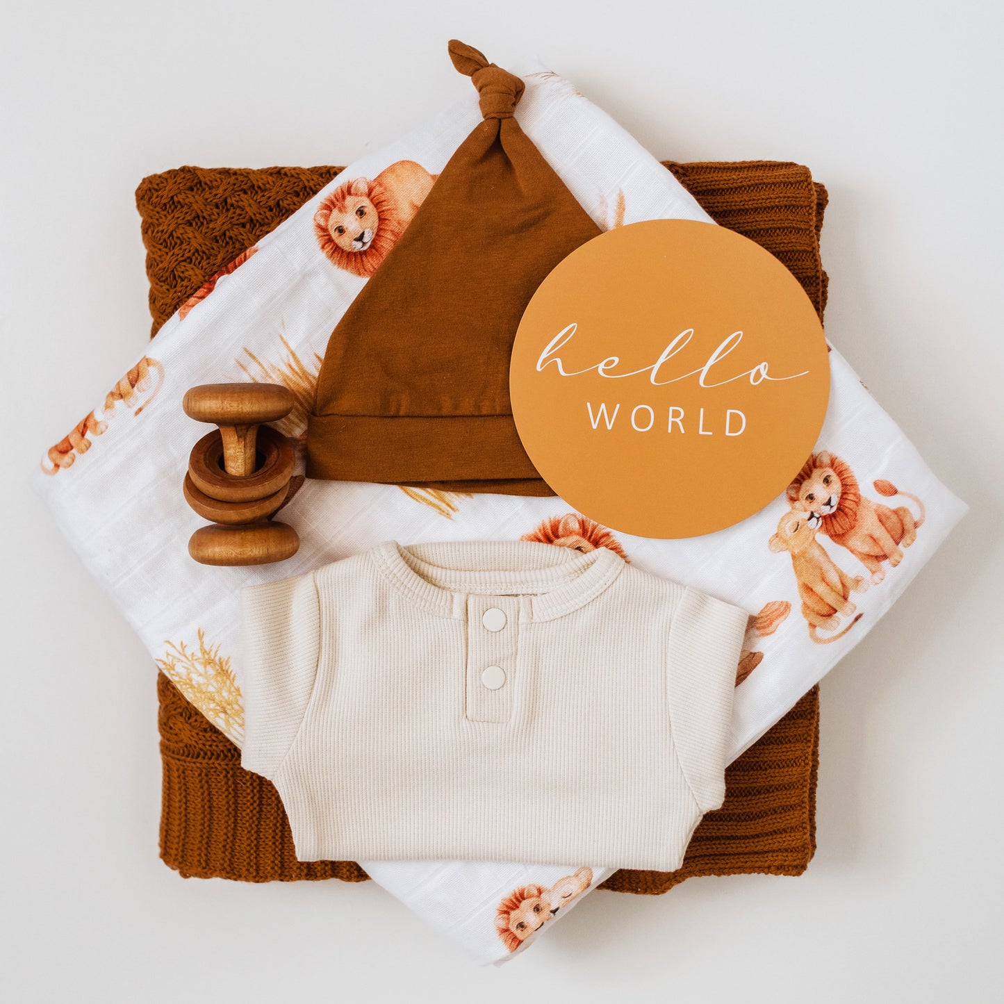 Lion Organic Muslin Wrap