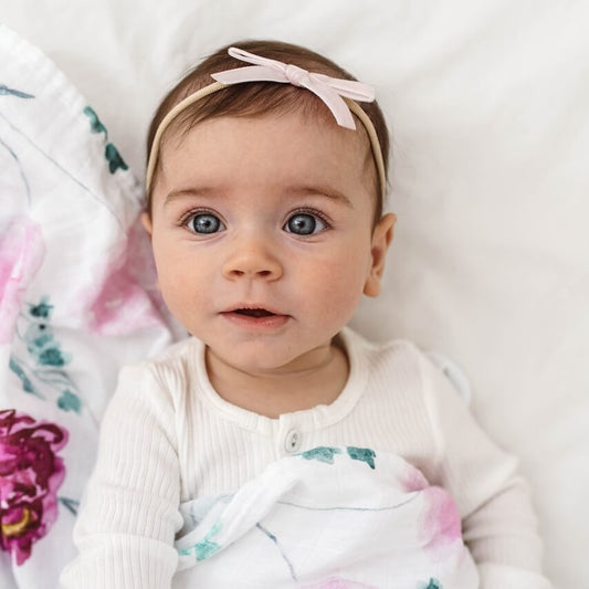 Lullaby Pink Velvet Bow