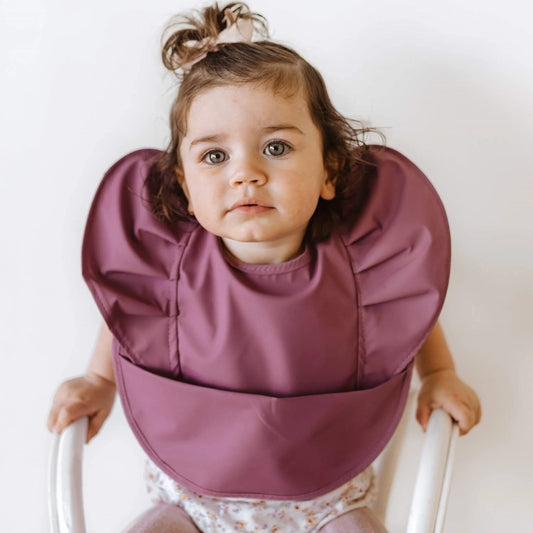 Mauve Frill | Snuggle Bib Waterproof