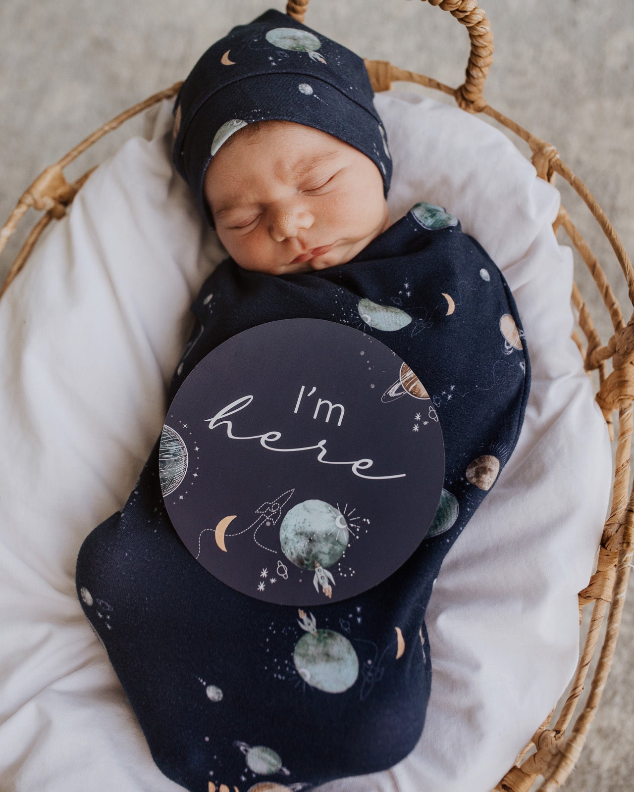 Milky Way & Soft Moss Reversible Milestone Cards
