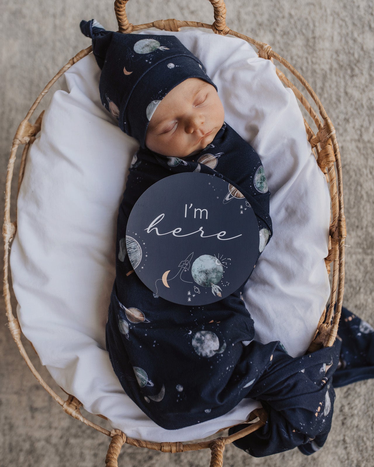Milky Way & Soft Moss Reversible Milestone Cards