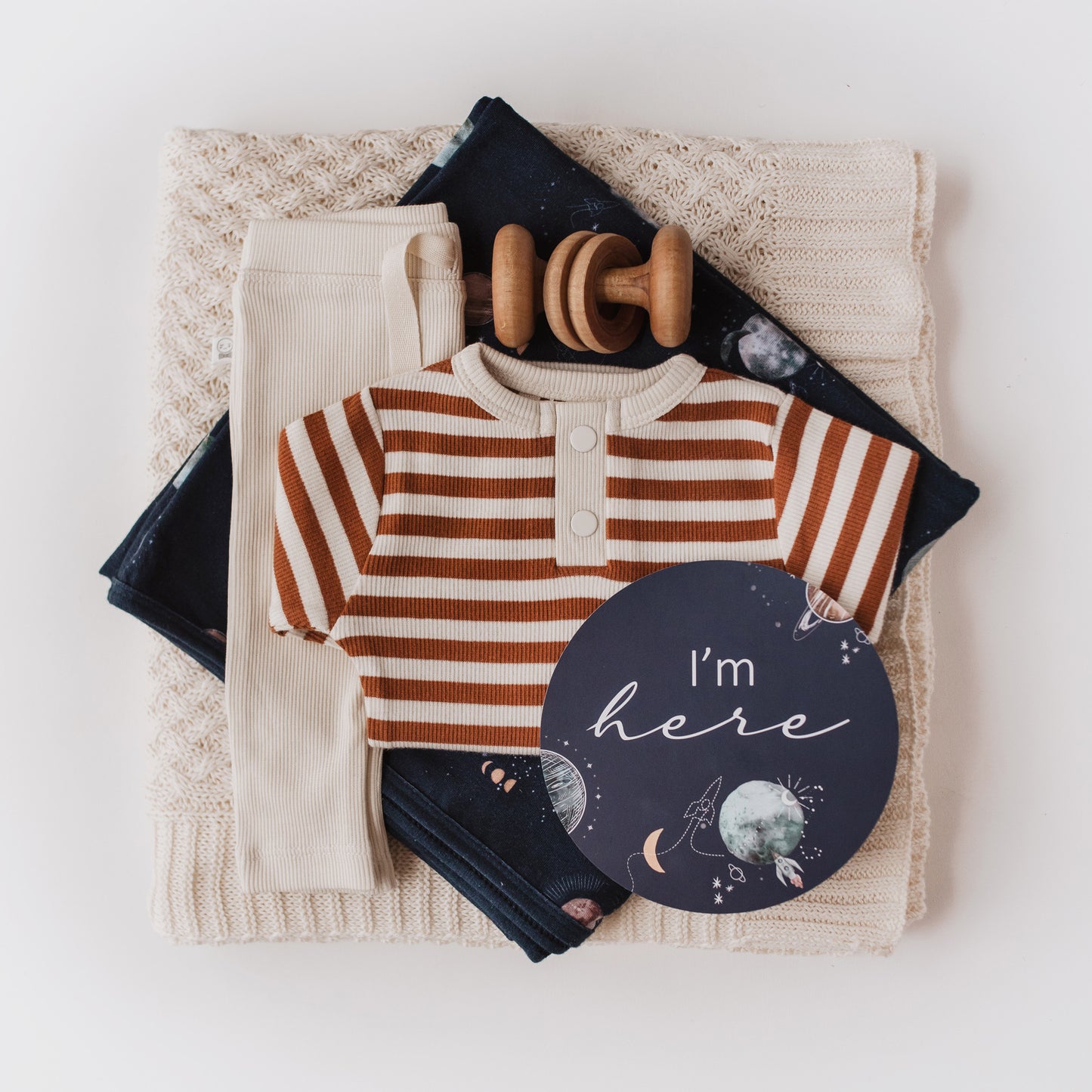 Milky Way & Soft Moss Reversible Milestone Cards