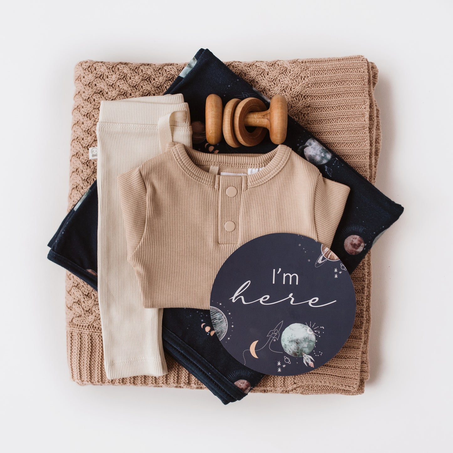 Milky Way & Soft Moss Reversible Milestone Cards