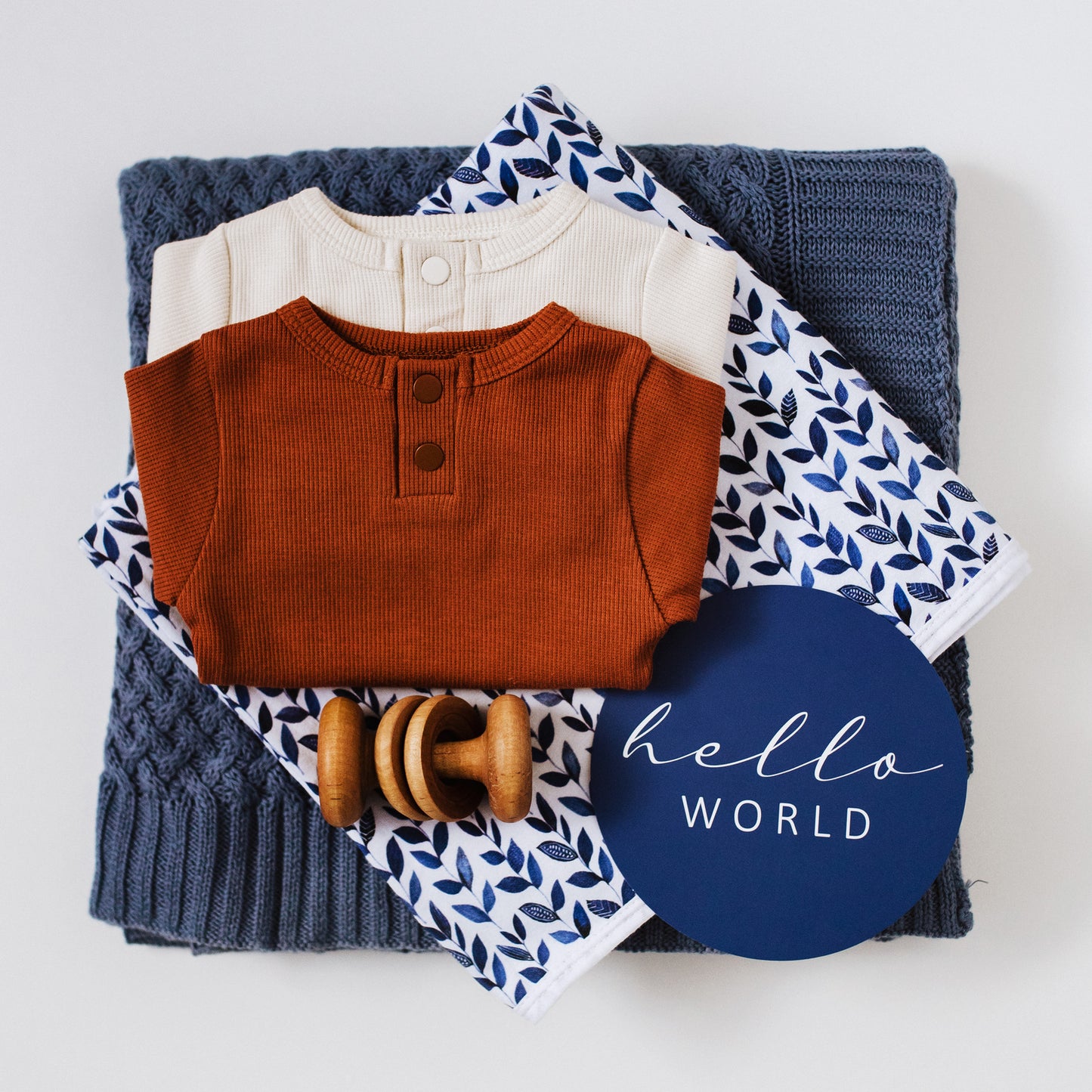 Nightshade Baby Jersey Wrap & Beanie Set