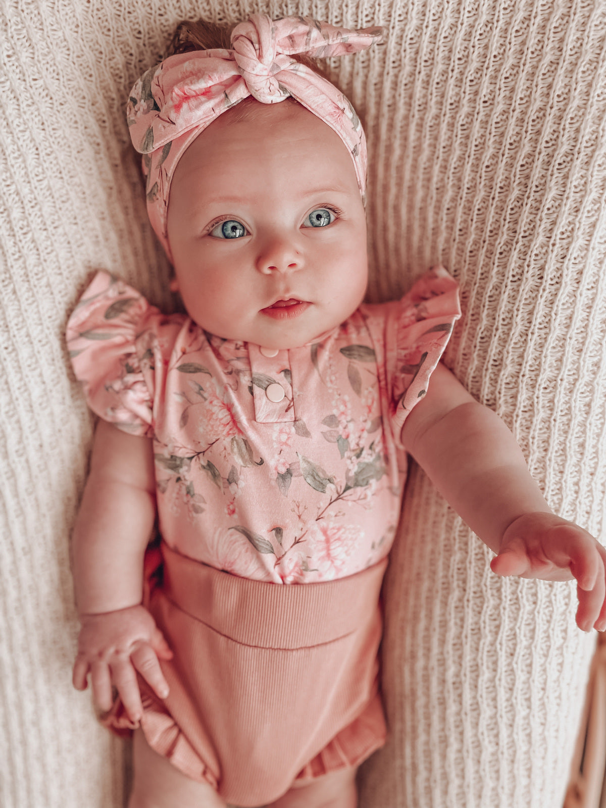 Pink Wattle Short Sleeve Bodysuit