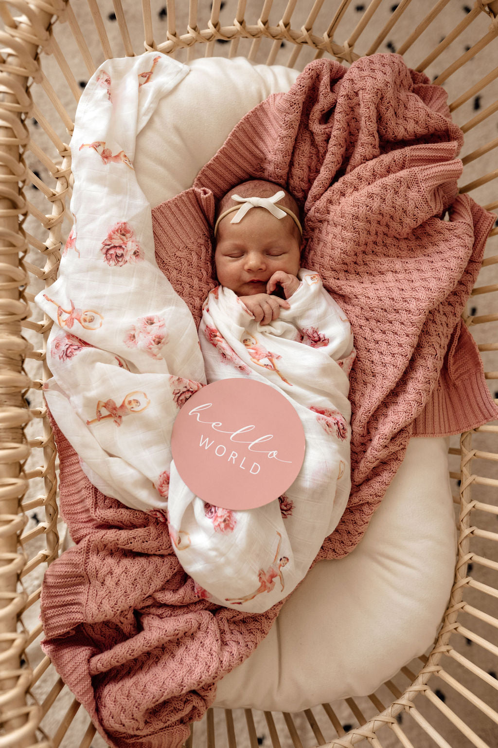 Rosa Diamond Knit Baby Blanket from Snuggle Hunny Kids is now available on Sugarbird Kids.