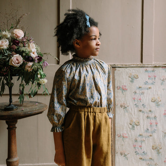 Mother May I Blouse - Aubrey Forest Liberty Print Cotton