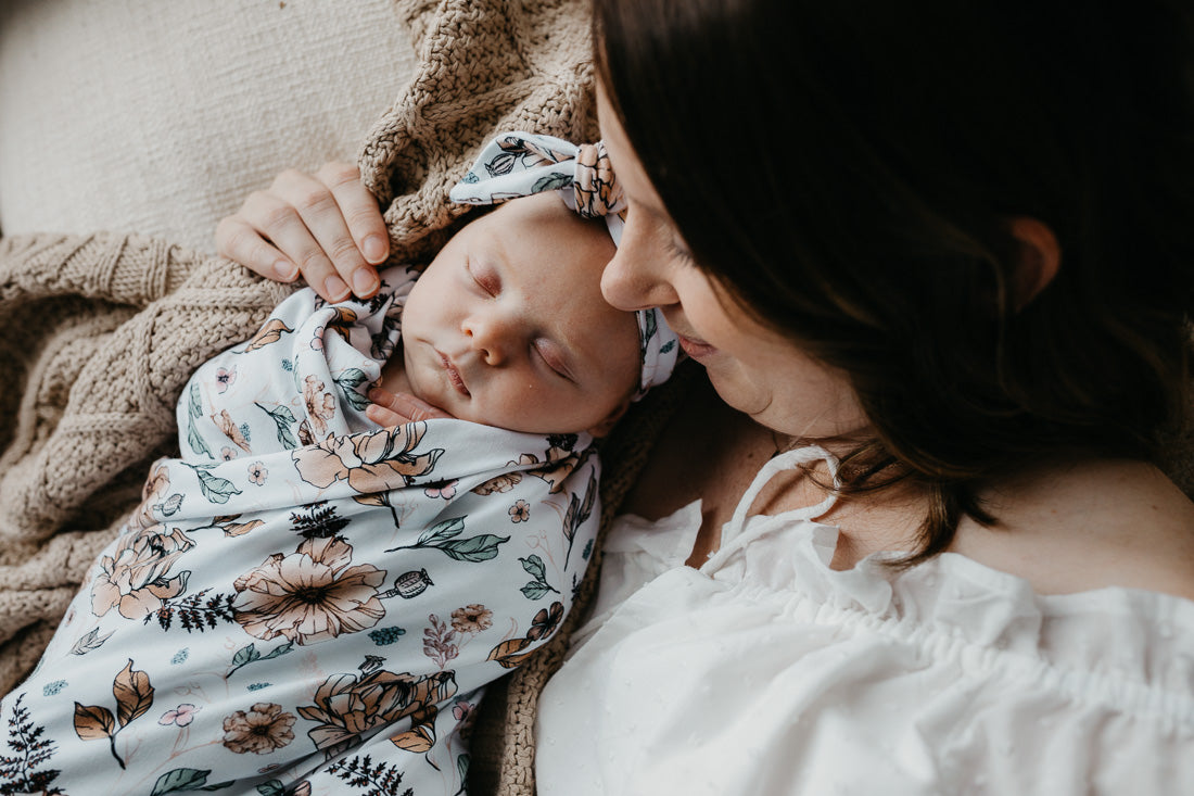 Swaddle and topknot set cheap