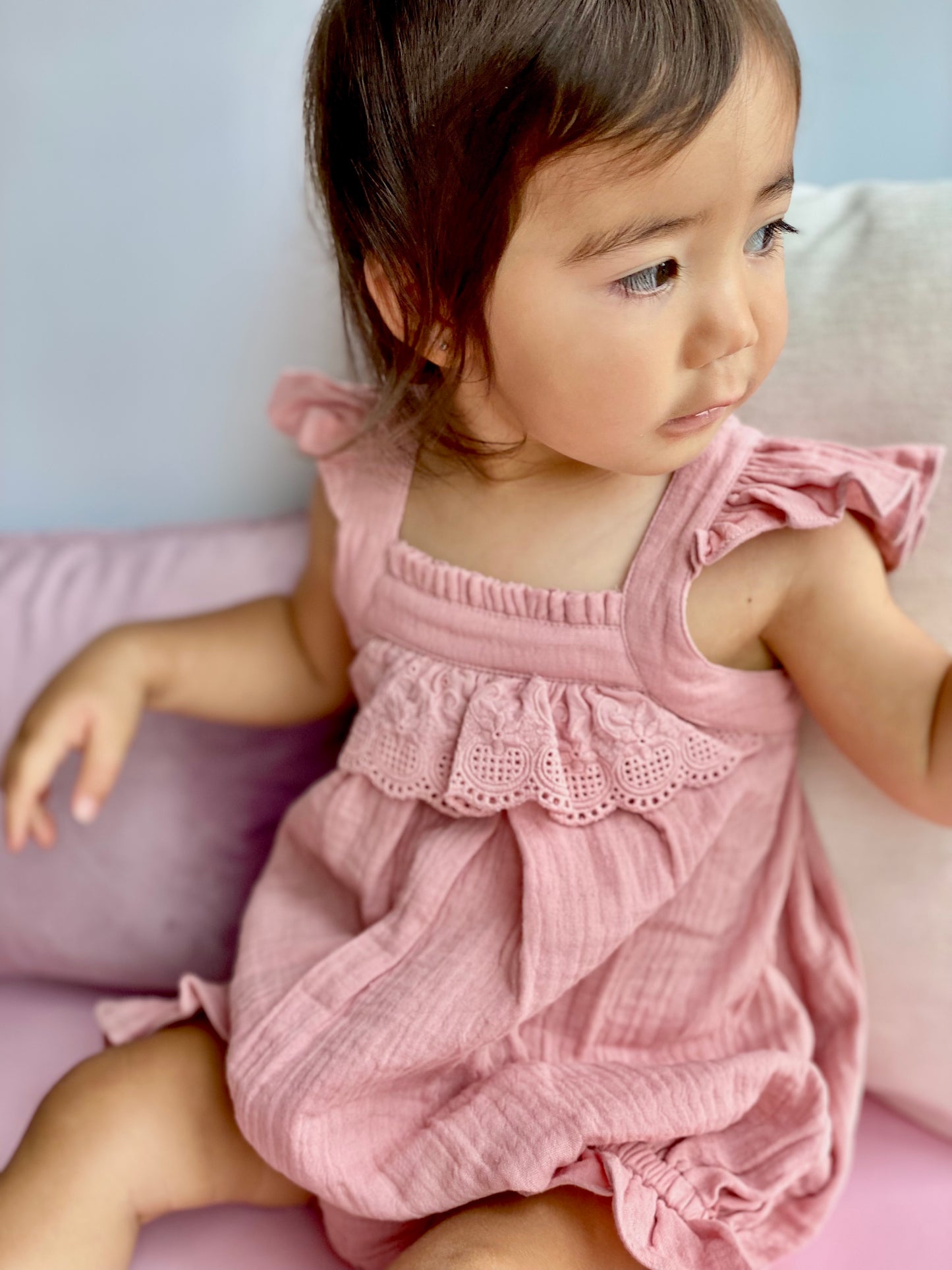 Dusty Rose Mia Romper