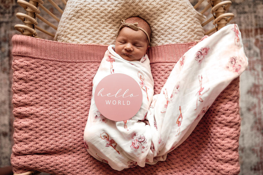 Rosa Diamond Knit Baby Blanket from Snuggle Hunny Kids is now available on Sugarbird Kids.