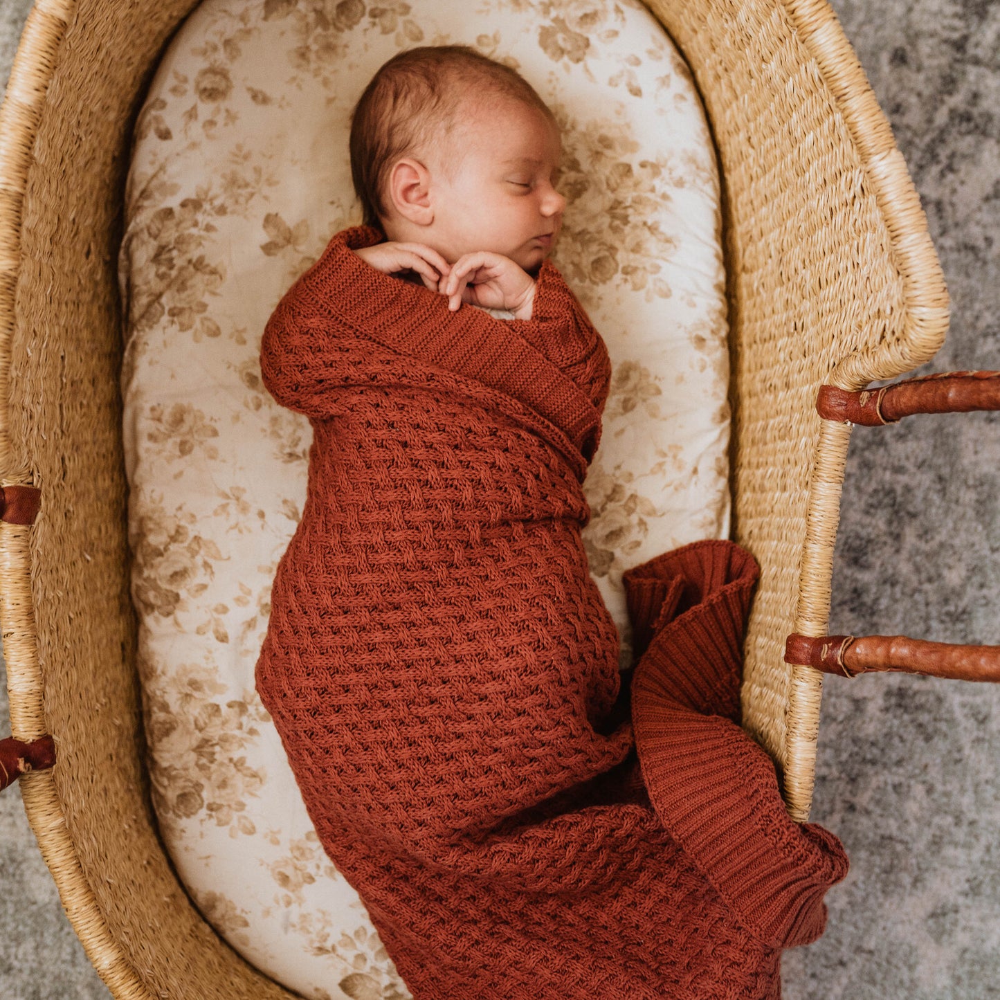 Umber diamond knit baby blanket from Snuggle Hunny Kids is now available on Sugarbird kids.